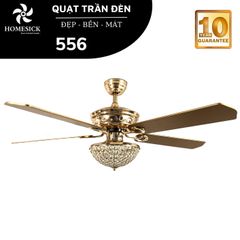 Quạt trần đèn Homesick 5 cánh 135cm 90w AC 556 VLQTHO-036