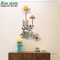 Decor treo tường trang trí phòng khách nhiều loại hoa ML_223