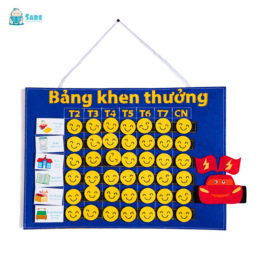 Bảng khen thưởng bé 5 tuổi trở lên