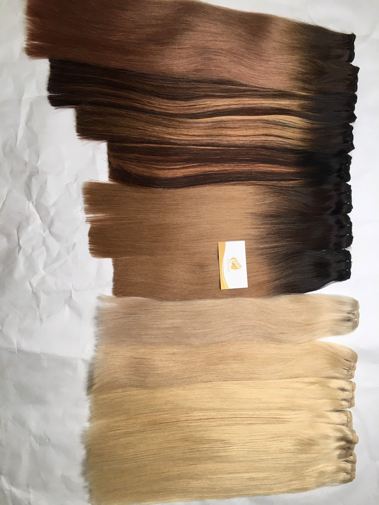  Blonde UK double weft hair 