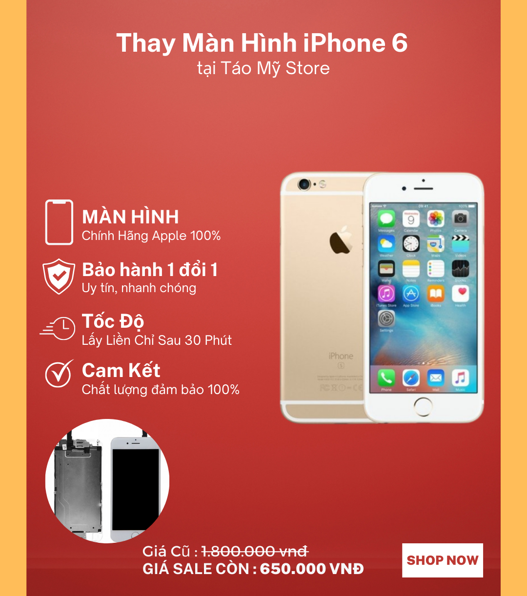 Thay Màn Hình iPhone 6 chính hãng
