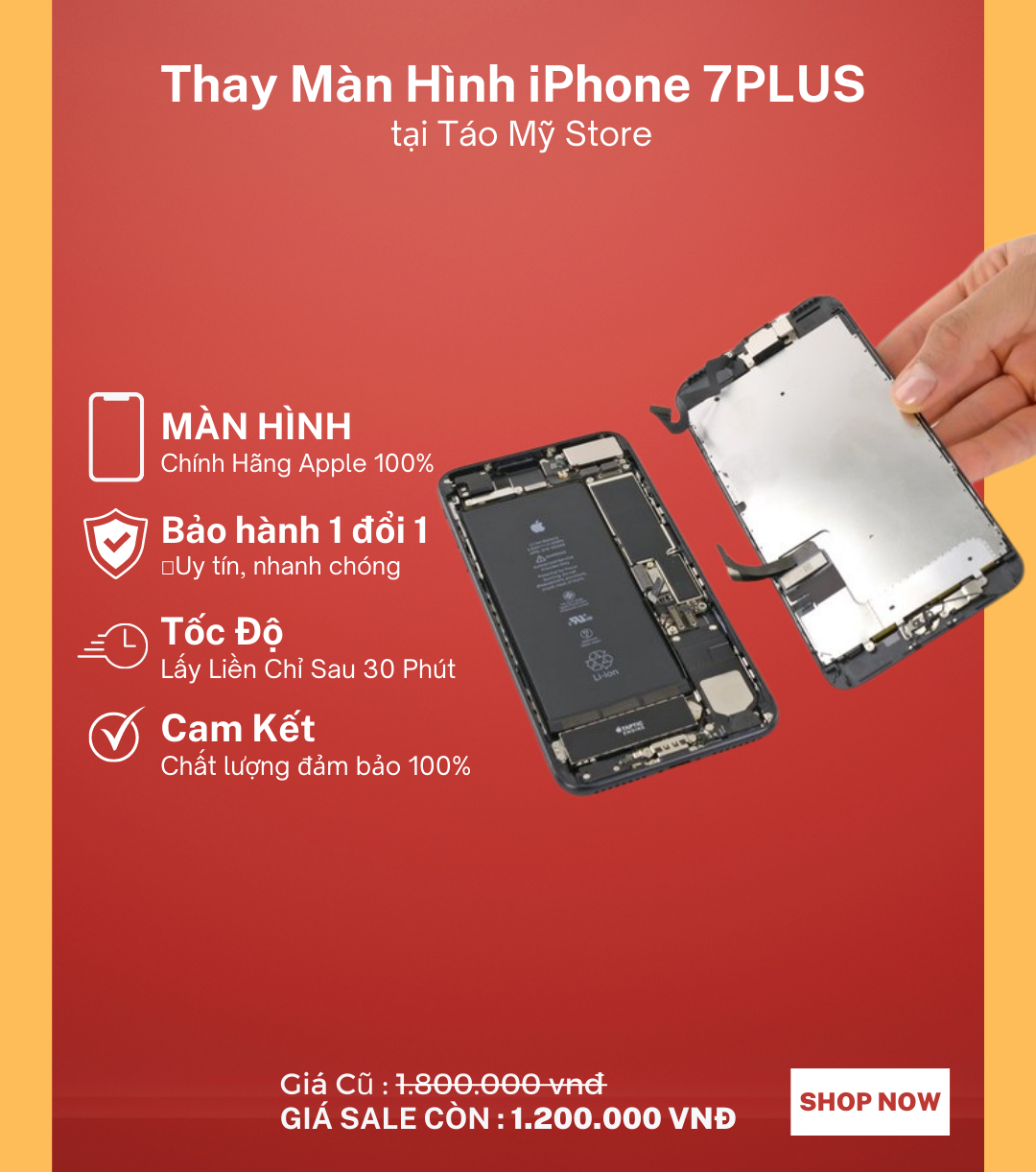 Thay Màn Hình iPhone 7Plus chính hãng