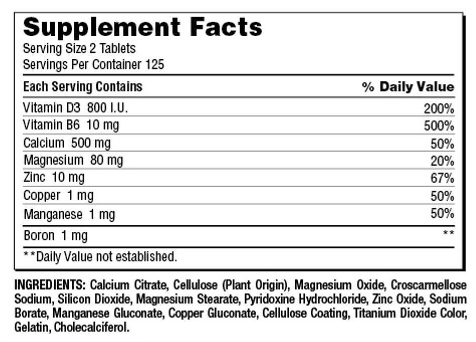 Viên Bổ Sung Calcium Citrate Magnesium And Zinc - Kirkland 500 Viên