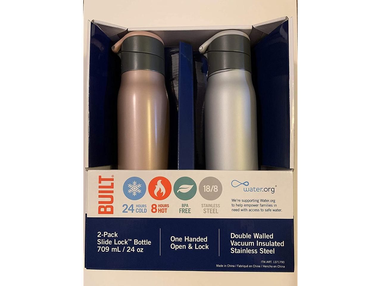 Set 2 Bình Giữ Nhiệt Built 709ml (Lạnh 24H - Nóng 8H)_Mỹ