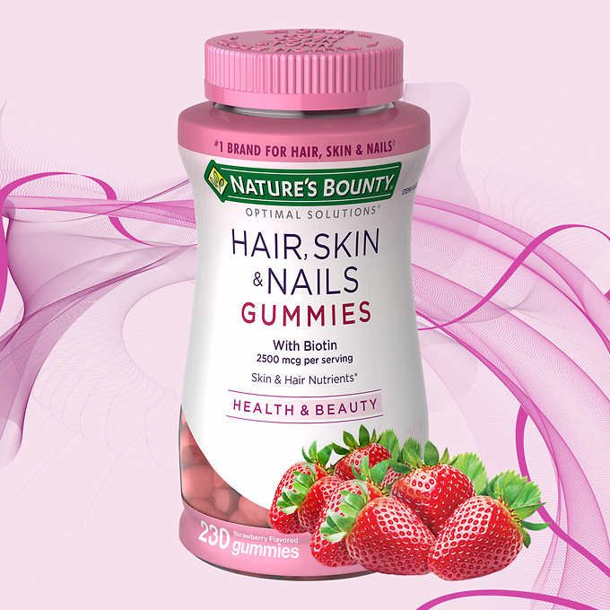 Kẹo Dẻo Gummies Nature's Bounty Bổ Sung Vitamin Và Biotin Giúp Cho Da Tóc Móng Khỏe 230 Viên_Mỹ