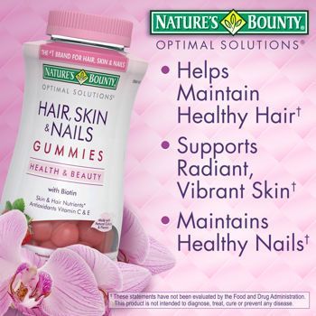 Kẹo Dẻo Gummies Nature's Bounty Bổ Sung Vitamin Và Biotin Giúp Cho Da Tóc Móng Khỏe 230 Viên_Mỹ
