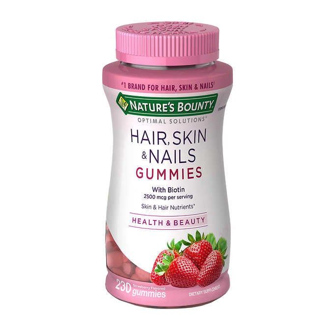 Kẹo Dẻo Gummies Nature's Bounty Bổ Sung Vitamin Và Biotin Giúp Cho Da Tóc Móng Khỏe 230 Viên_Mỹ