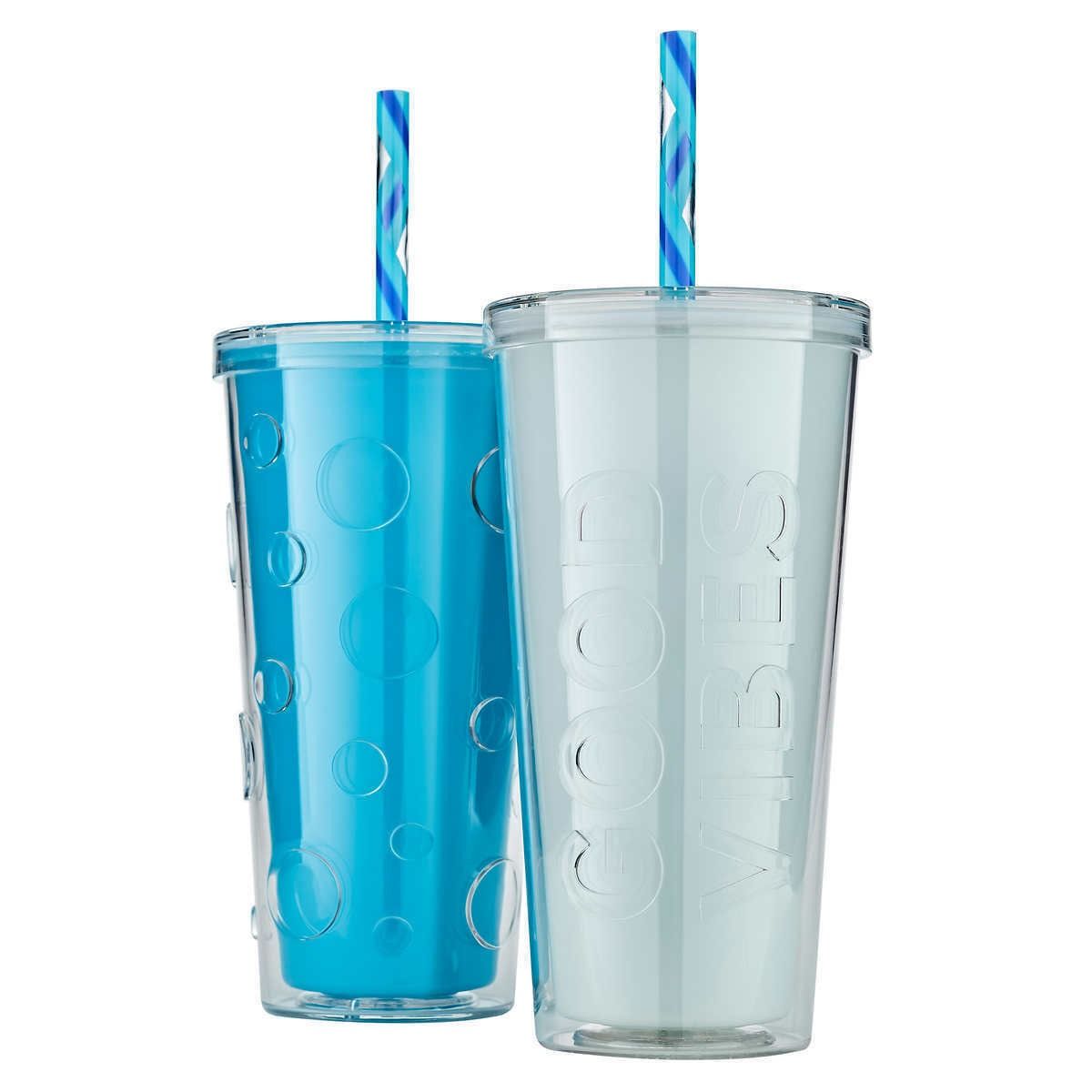 Set 2 Ly Double Wall Đổi Màu