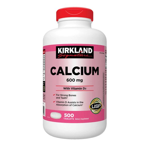  Viên Bổ Sung Calcium 600mg + D3 Kirkland Signature_500 Viên 