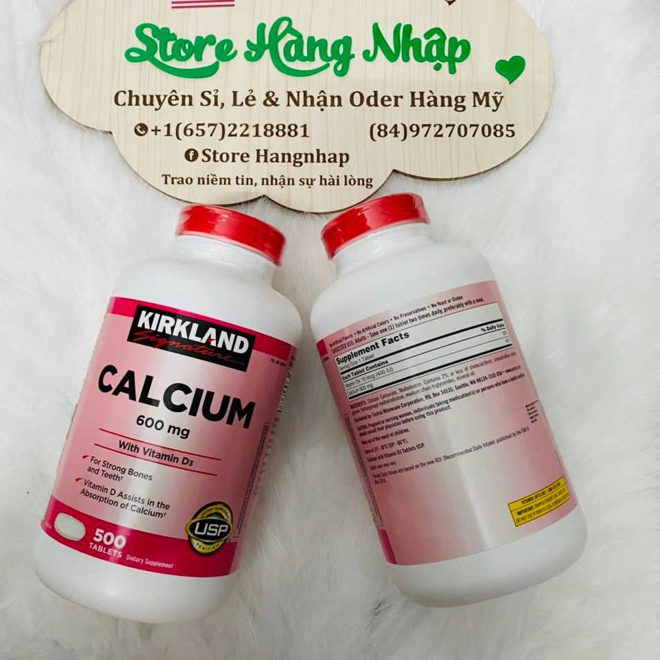 Viên Bổ Sung Calcium Citrate Magnesium And Zinc - Kirkland_500 Viên