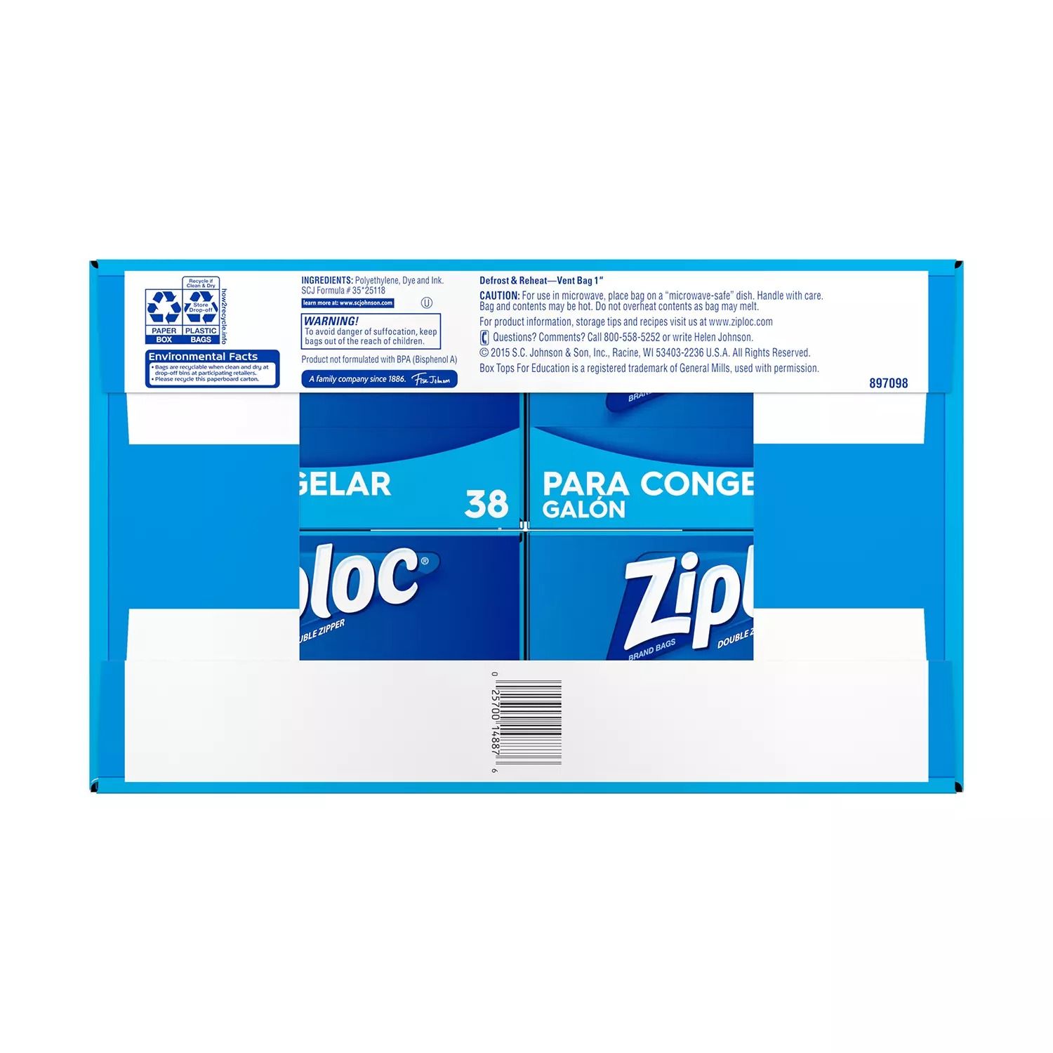 Túi Ziploc Đa Năng 2 Dây Kéo Size Lớn 152 Cái, 38 Cái * 4 Hộp Nhỏ