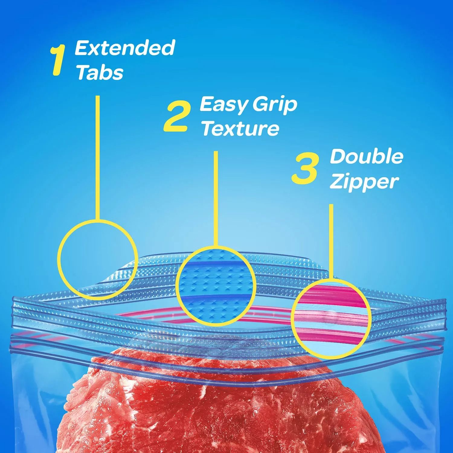 Túi Ziploc Đa Năng 2 Dây Kéo Size Lớn 152 Cái, 38 Cái * 4 Hộp Nhỏ