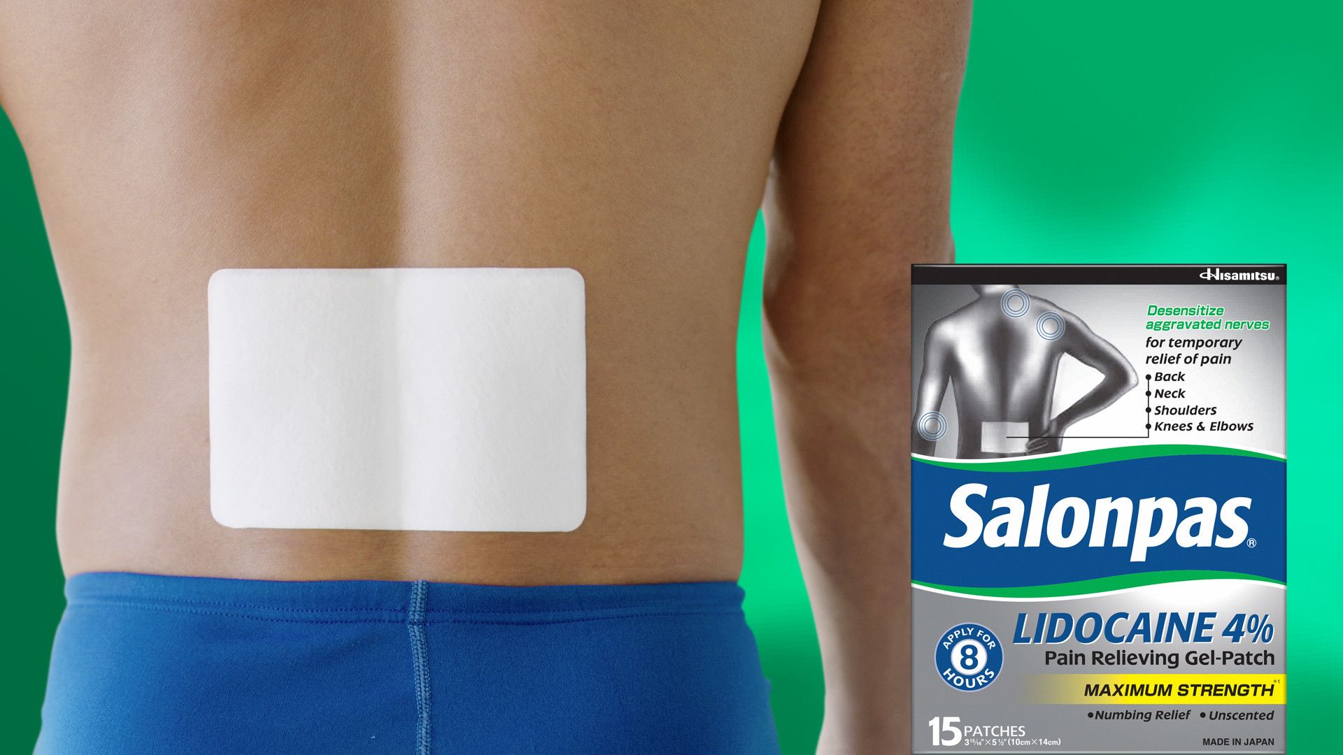 Cao Dán Gel Lạnh Giảm Đau Nhanh Cực Mạnh Salonpas LIDOCAINE 4%