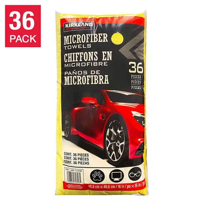 Set 36 Cái Khăn Vàng Lau Xe Hơi Kirkland