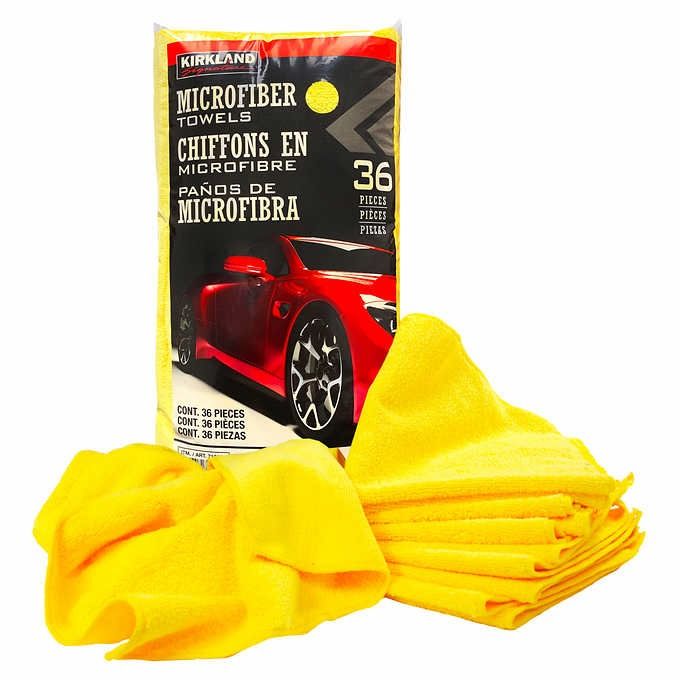 Set 36 Cái Khăn Vàng Lau Xe Hơi Kirkland