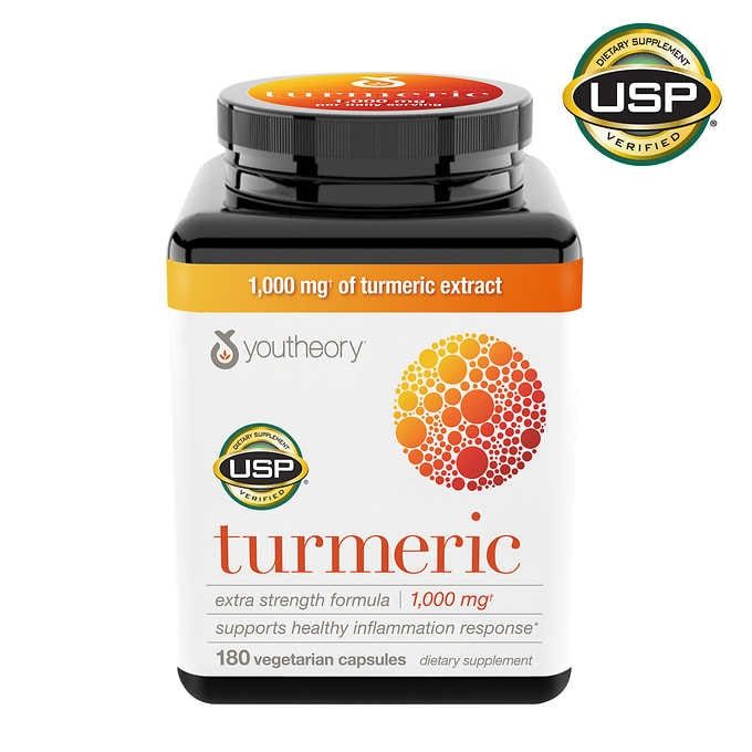 Viên Uống Tinh Chất Nghệ youtheory Turmeric Extra Strength Formula 1,000 mg, 180 Viên_Mỹ