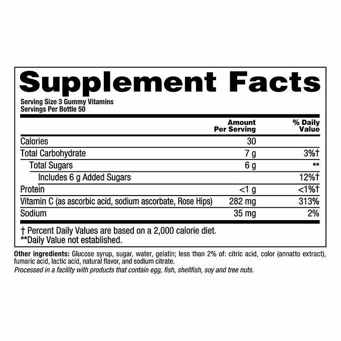 Kẹo Dẻo Bổ Sung Vitamin C Vitafusion Power C 150 viên_Mỹ