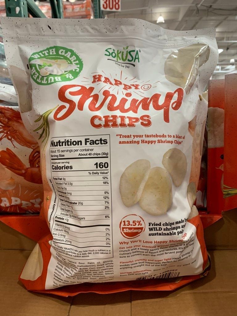 Bánh Snack Tôm Phô Mai Tỏi Happy Sokusa 454g_Mỹ