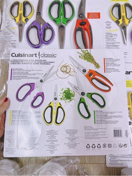 SET 4 KÉO CHẤT LIỆU THÉP KHÔNG GỈ CUISINART MỸ