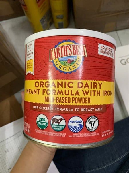 Sữa Bột Hữu Cơ Organic Earth’S Best Dưới 1 Tuổi - 595G (Đỏ)