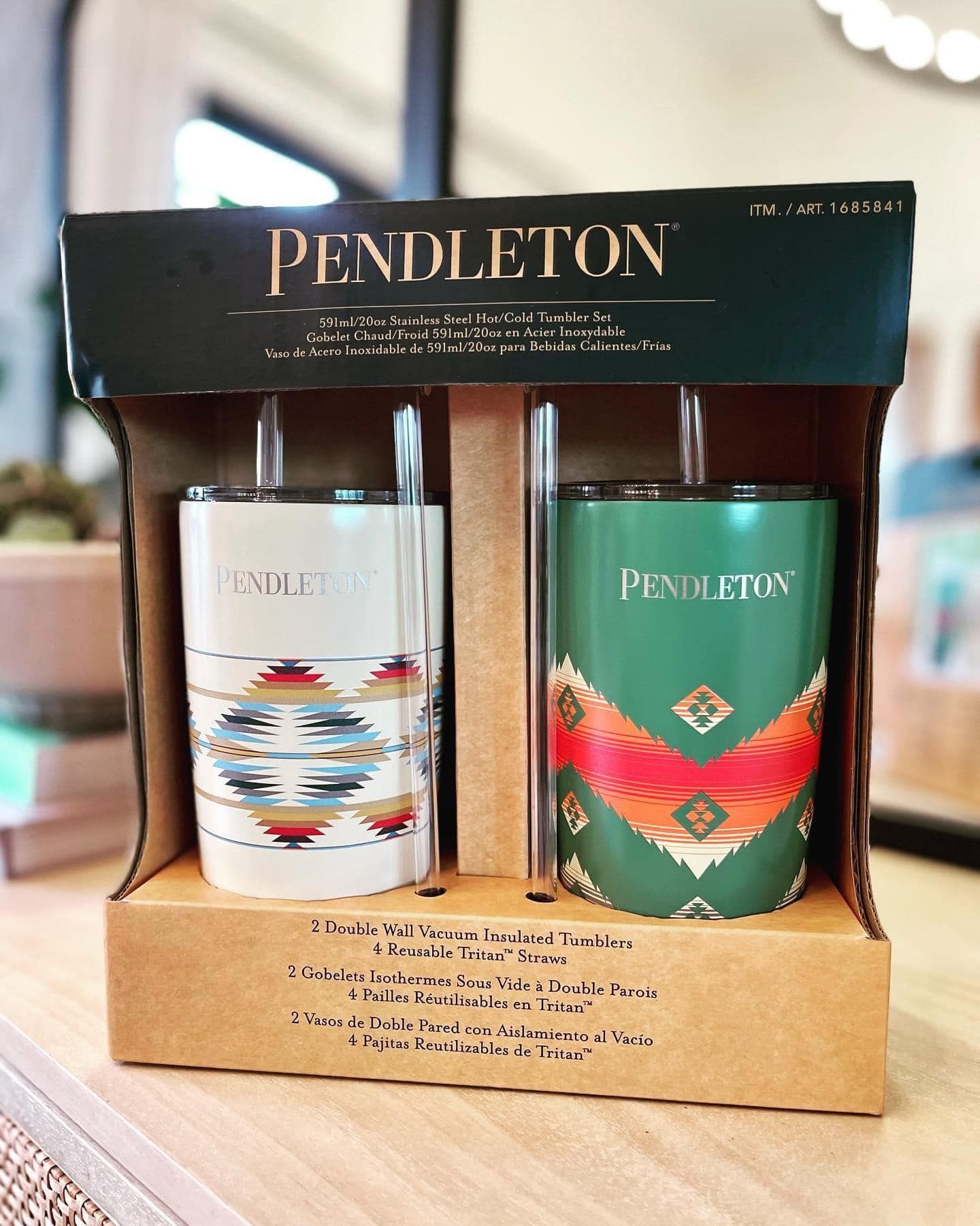 Sét 2 ly giữ nhiệt Pendleton họa tiết đặc biệt - 591 ml