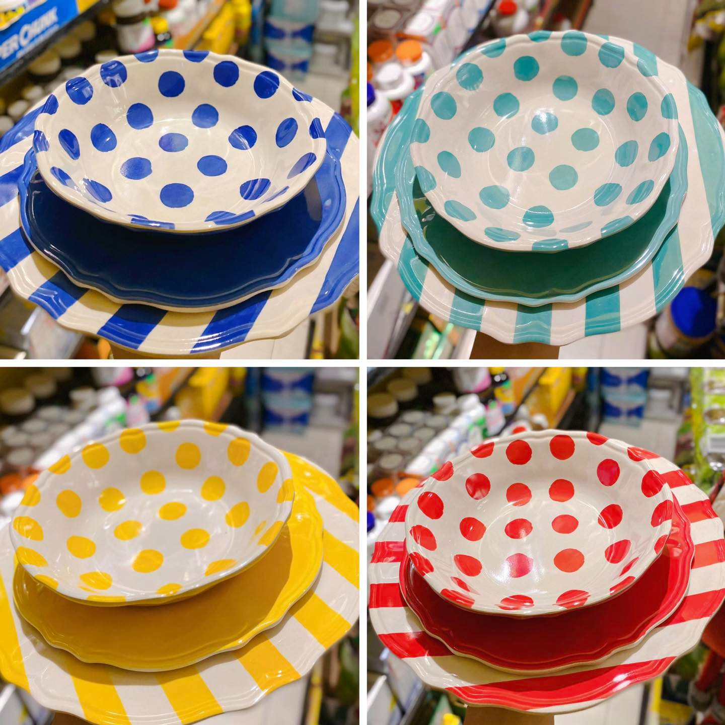 Sét 12 Chén Dĩa PIECE MELAMINE DINNER WARE