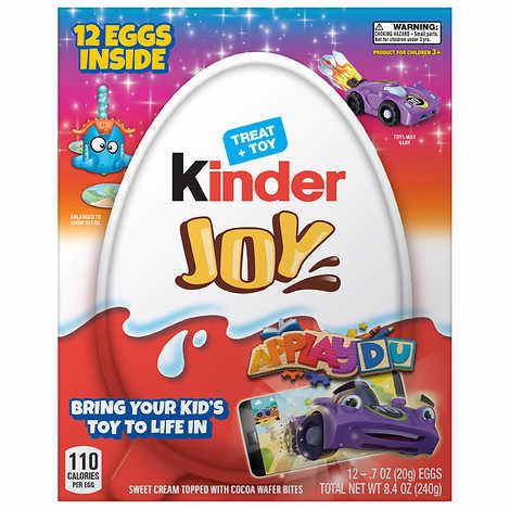  Kẹo Socola Đồ Chơi Hình Quả Trứng Kinder Joy Cho Bé 20g_Mỹ 