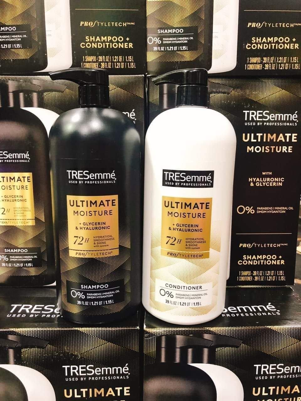 Set dầu gội và xả phục hồi tóc Tresemmé Ultimate Moisture