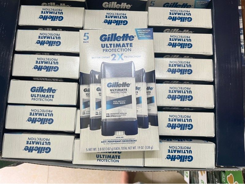 Set 5 chai lăn khử mùi Gillette cho Nam Ultimate Protection Antiperspirant 107g