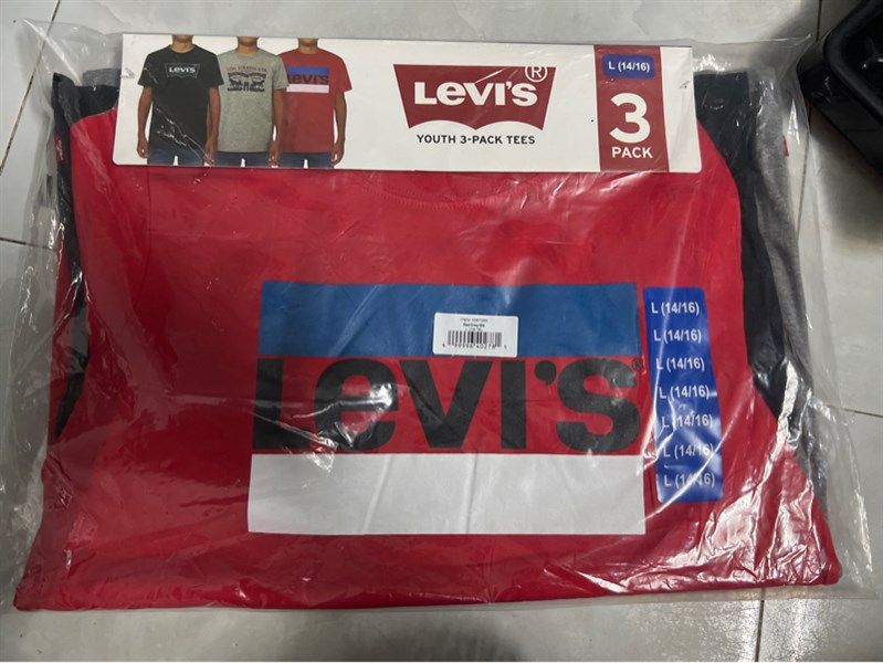 Sét 3 áo levis ( đỏ L)