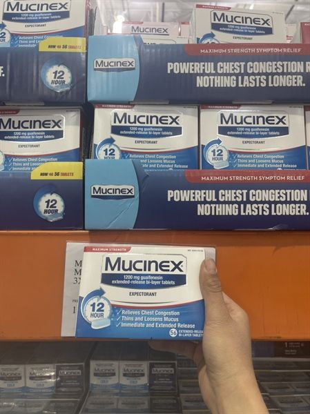 Viên Uống Giảm ho MUCINEX 1200mg (56v)