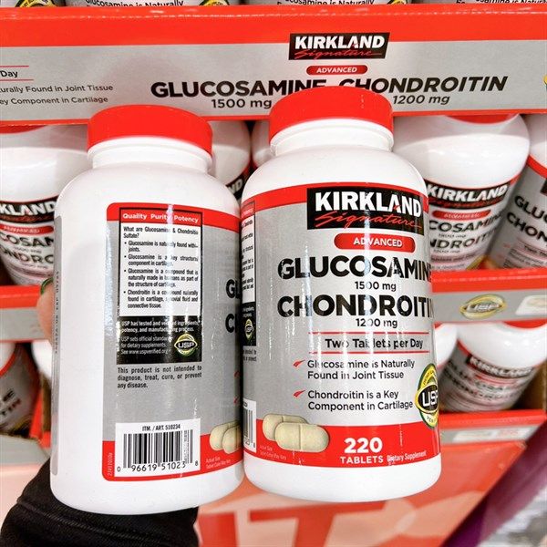 Viên uống bổ khớp Kirkland Glucosamine 1500mg & Chondroitin 1200mg_220Viên
