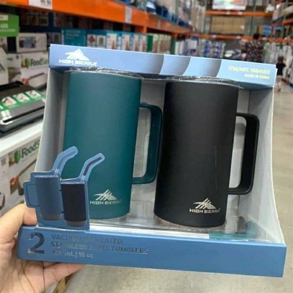 SET 2 LY GIỮ NHIỆT ỐNG HÚT HIGH SIERRA 473ML
