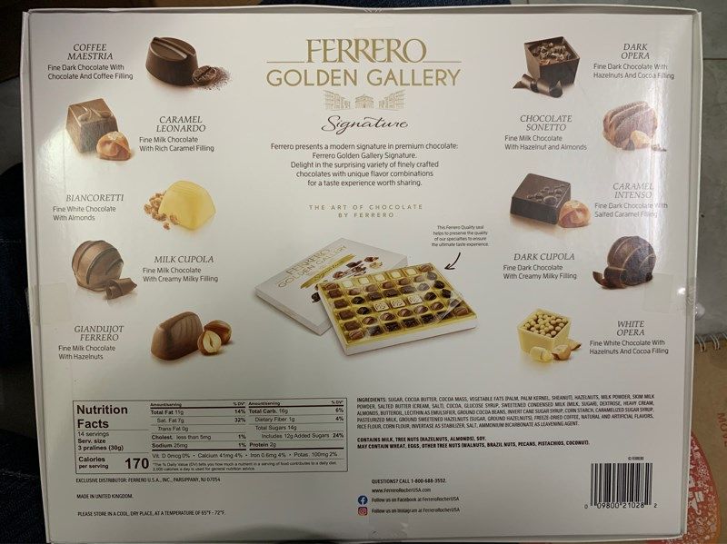 Kẹo Chocolate Ferrero Golden Gallery