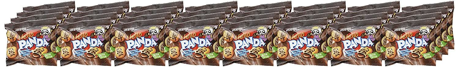  Bánh Gấu Nhân Kem Socola Meiji Hello Panda Chocolate Creme Filled Cookies Hộp 32 Gói 680g_Mỹ 