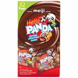  Bánh Gấu Nhân Kem Socola Meiji Hello Panda Chocolate Creme Filled Cookies Hộp 32 Gói 680g_Mỹ 