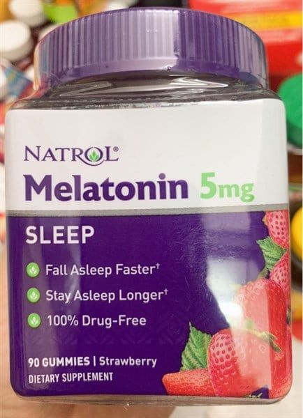Kẹo ngủ Natrol Melatonin 5mg (90v)