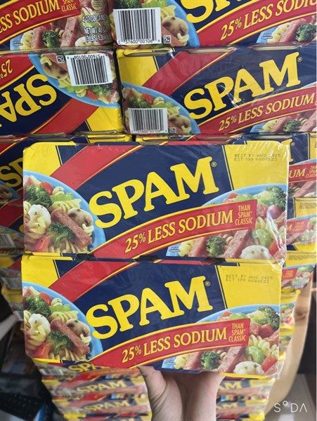Thịt đóng hộp Spam 25% Less Sodium (340g)
