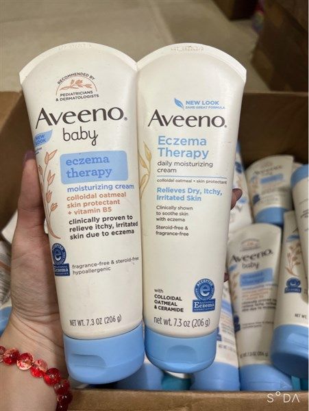 Kem trị chàm cho bé Aveeno Eczema Therapy Daily Moisturizing 226g