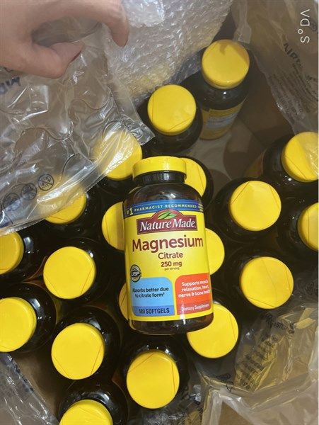 Viên uống bổ sung magie Nature Made Magnesium Citrate 250mg
