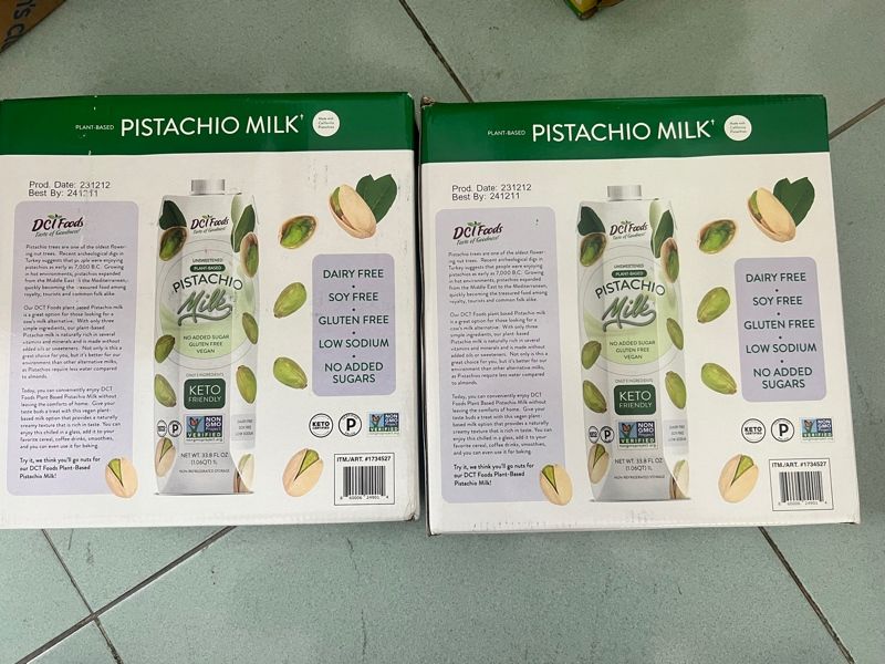 Sữa hạt dẻ Pistacho milk
