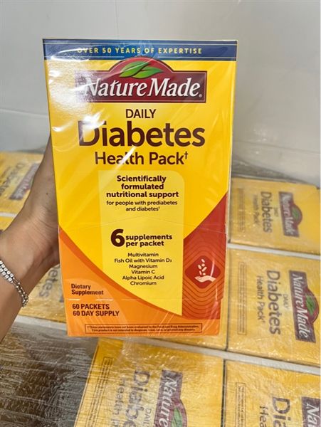 Viên uống giúp điều hòa đường huyết Nature Made Diabetes Health Pack 60 gói