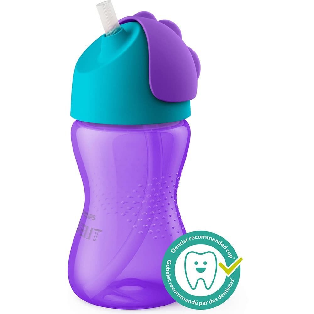 Set 2 Bình Uống Nước Khủng Long Có Quai Boy/Girl Philips Avent (12M+)