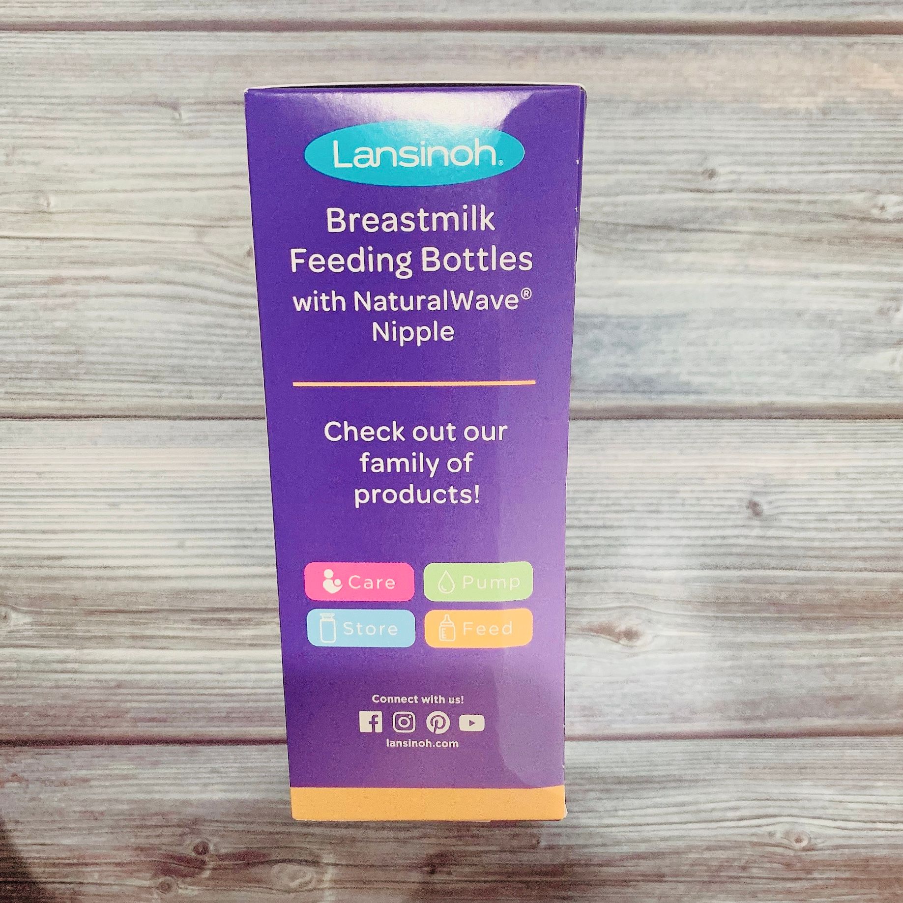 Set 3 Bình Sữa Lansinoh Breastmilk With NaturalWave Nipple 160ml & 240ml