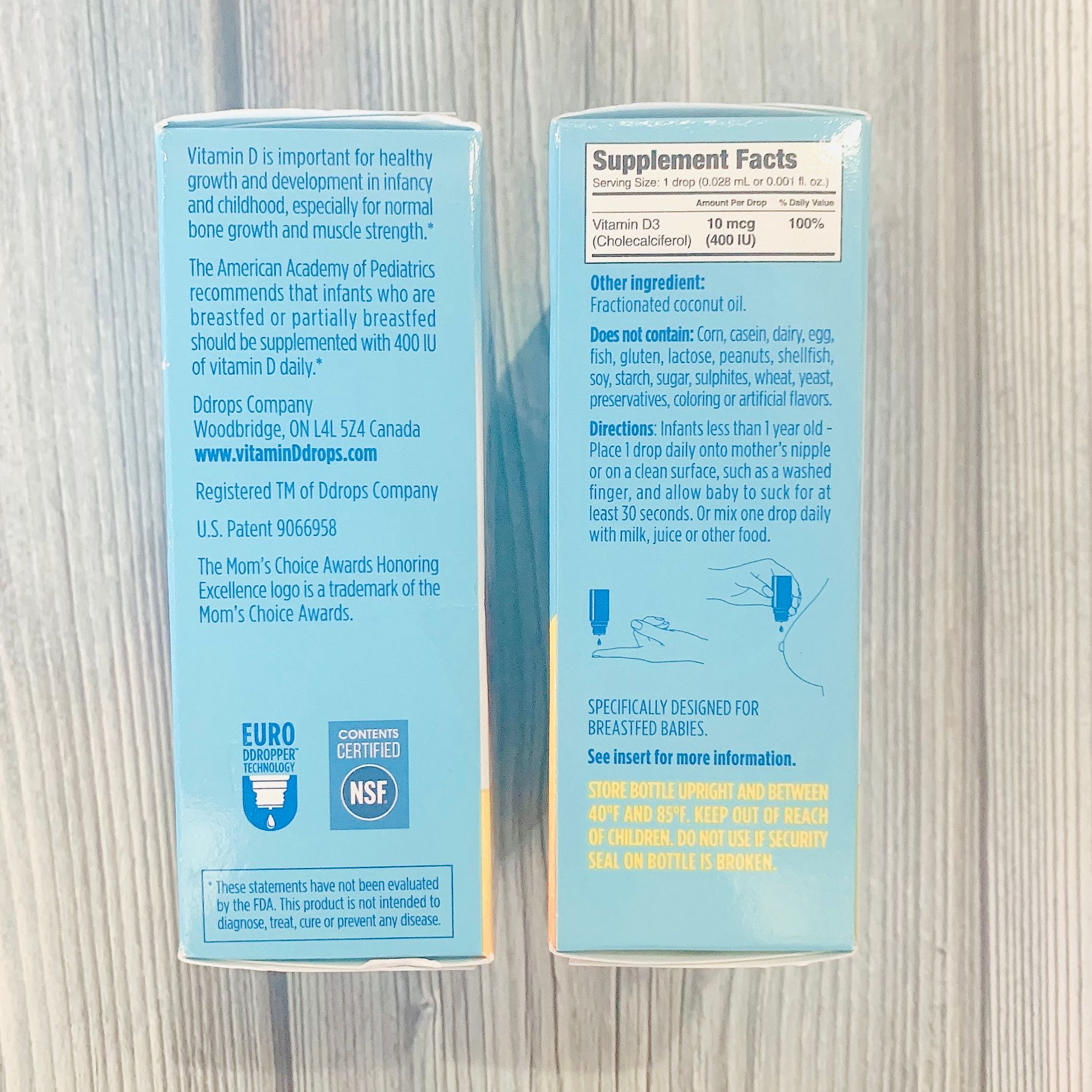 Baby Ddrops Vitamin D3 Cho Trẻ Sơ Sinh 60 Giọt Của Mỹ