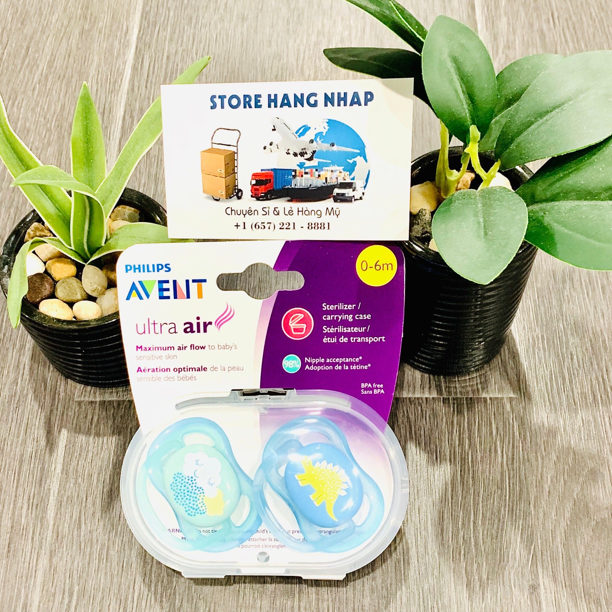 Ty Ngậm Philips Avent Ultra Air Cho Bé 0-6 Tháng