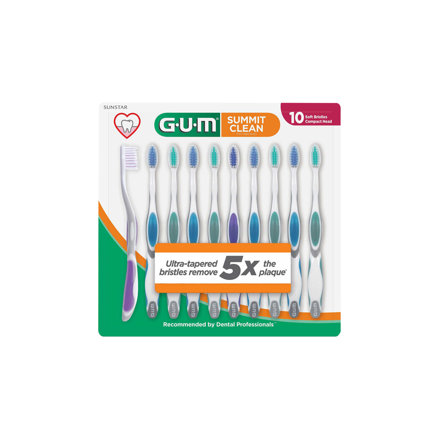 Set 10 bàn chải đánh răng G.U.M SUMIT TOOTHBRUSH nhập Mỹ