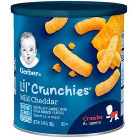 Bánh Ăn Dặm Gerber Hình Khúc 42g (5 Vị) Cho Bé 7-8 Tháng Trở Lên