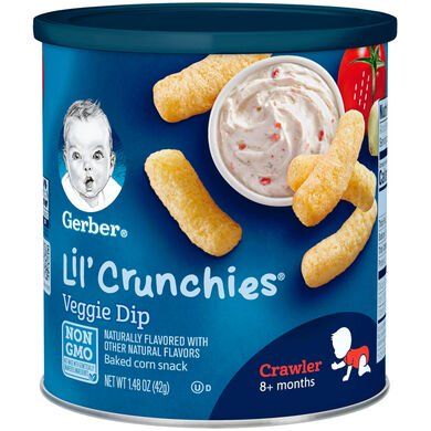 Bánh Ăn Dặm Gerber Hình Khúc 42g (5 Vị) Cho Bé 7-8 Tháng Trở Lên