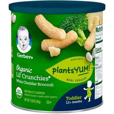 Bánh Ăn Dặm Gerber Hình Khúc 42g (5 Vị) Cho Bé 7-8 Tháng Trở Lên